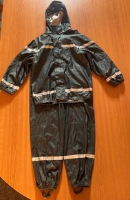 Nepromokavý set kalhoty s laclem+bunda s kapucí, vel.122/128 - 7