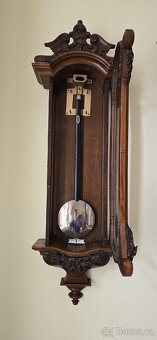 TŘÍZÁVAŽOVÉ STAROŽITNÉ PENDLOVÉ HODINY, VÍDEŇSKÉ - 7