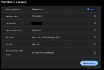 Lenovo Ideapad Pro 16ARH7 R5 6600HS/RTX 3050 - 7