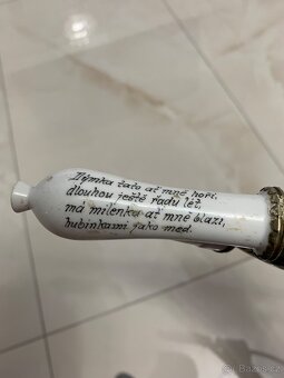 Porcelánová vojenská fajfka - 7