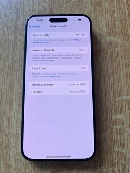 Apple iPhone 15 Pro Max 256GB Black Titanium - 7