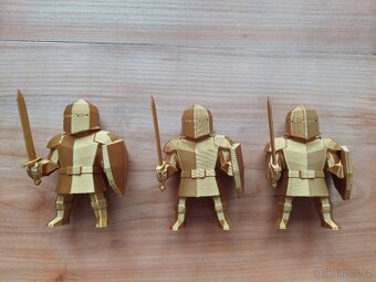 Nová figurka zlatý rytíř, zbrojnoš, středověk, rytíři SLEVA - 7