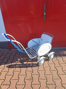 retro proutěný kočárek Liberta, kárka pro dítě - 7