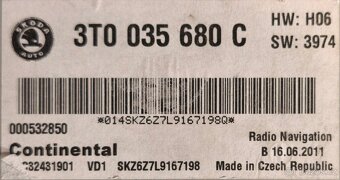 Columbus RNS510 3T0035680C LED aktualizované nový displej - 7