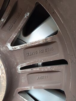 WV Alu kola + pneu 205/55 R16 - 7