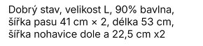 Italské kraťasy L - 7