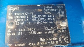 Průmyslové čerpadlo 5 stupňů 16bar 5.25l/s 5.5kW - 7