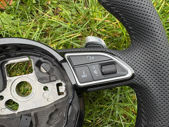 VOLANT AUDI KOŽENÝ ZKOSENY RS PADLA PERFOROVANA KUZE - 7