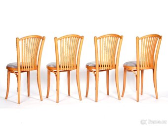 4x zachovalé jídelní židle TON. - 7