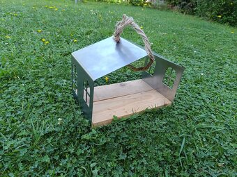 Krmítko pro ptáky stříbrné - 7