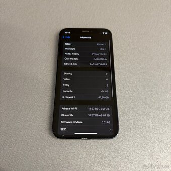 iPhone 12 mini 64GB černý, 12 měsíců záruka - 7