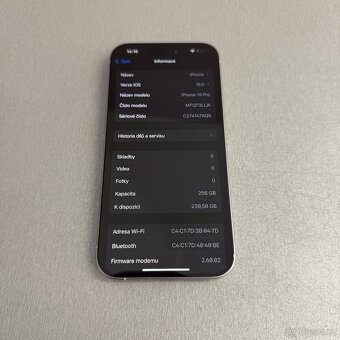 iPhone 15 Pro 256GB bílý titan, 100% baterie, bez škrábance - 7