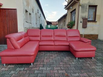 Kožená sedací souprava TOP STAV - 7