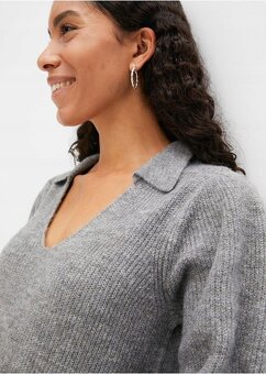 Teplé delší midi šaty 48/52 REZERVACE - 7