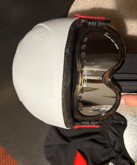 Lyžařská helma dětská + brýle - 7