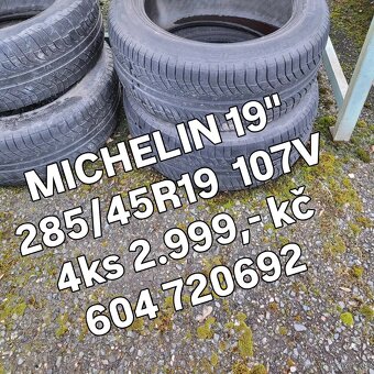 285/45R19 107V, letní, 4ks 1.999,-kč - 7