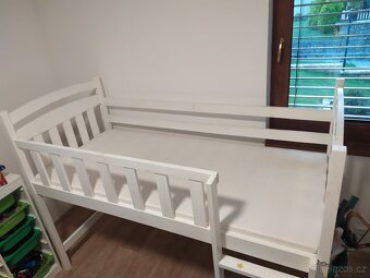 Dětská vyvýšená postel, masiv smrk - 7