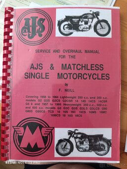 AJS model 14, anglický moto veterán 1961, bílé SPZ - 7