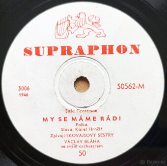 Čtyři starožitné šelakové gramofonové desky 78 ot./min. - 7