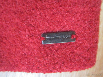 Vlněný kvalitní kabát Tom Taylor, vel. M/38, červený - 7