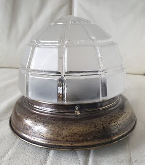 Starožitná stropnice mosaz art deco prolamované II - 7