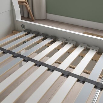 postel 160×200 s 2 rošty a 4 šuplíky, top stav - 7