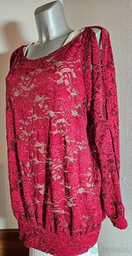 Černá krajková halenka. 54, nová. - 7