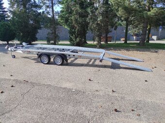 Snížený vlek na auta, 450x210cm, 2700/510kg,130km, rezerva - 7