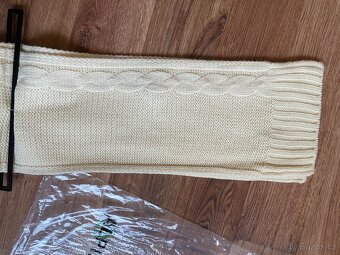 Nová dámská zimní šála Alpine Pro - krémová, akryl - 7