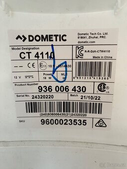 Kazetové WC Dometic CT 4110 - 7