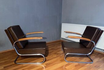 Chromové trubkové křesla Fa.Thonet - 7