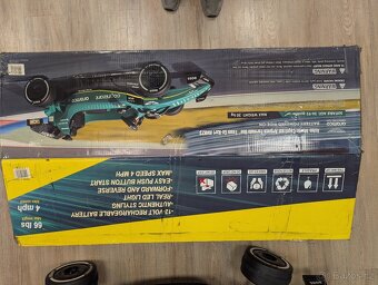 Elektrické autíčko Formula 1 Aston Martin – nové, s DO - 7