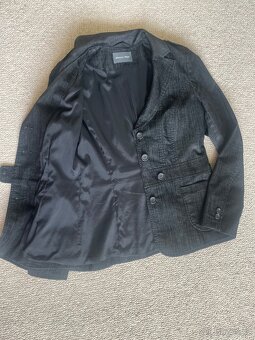 Dámské sako černé s pasem - 7