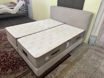 Luxusní boxspring postel IKEA mjolvik 180x200 - 7
