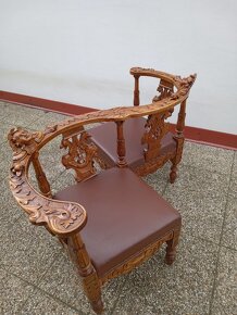 Starožitná křesla, renesance, set i jednotlivě - 7