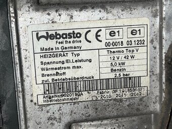 Benzínové nezávislé topení WEBASTO 3C0815005AN VW Passat B7 - 7