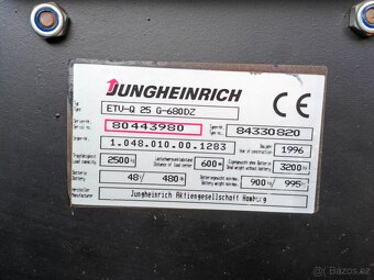 Vysokozdvižný vozík Jungheindrich ETV-Q 25 G-680DZ - 7