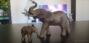 Schleich Safari slon africký slon indický slůňe - 7