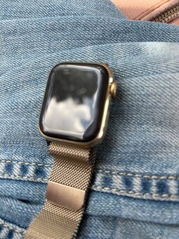 Apple Watch series 9 nerezová ocel gold zlaté zlatá 41mm - 7