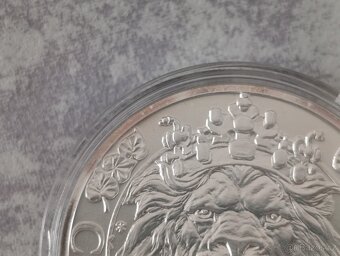 Stříbrná investiční mince Český lev 2022, 2 unce - 7