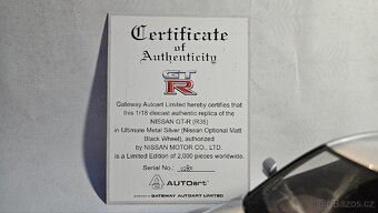 1:18 Auto Art Nissan GTR (Optional Matt Black Wheel) - 7