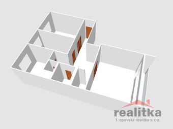 Prodej bytu 3+1 s lodžii, 69 m2, ul. Jesenická, Krnov - 7