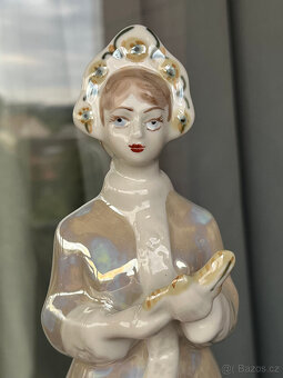 Porcelánová soška Sněhurka 25 cm, Polonne USSR - 7