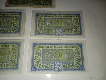 BANKOVKY 20 KČS 1945, LONDÝNSKÁ EMISE, NEPERFOROVANÉ - 7