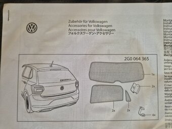 sluneční clony VW Polo VII od 2017 2G0064365 - 7