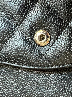 Originální kabelka Chanel Double Flap Classic Bag černá stří - 7