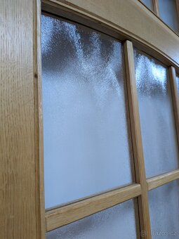 Masivní DUB Dvoukřídlé dveře s nadsvětlíkem V 241,5 cm - 7