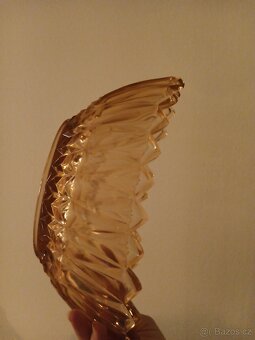 Skleněná mísa, růžové sklo - 7