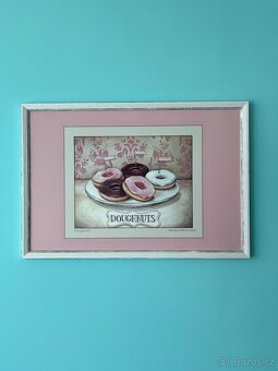 8 ks obrazů s motivy nápojů a donutů - 7