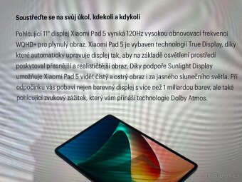 Tablet Xiaomi Pad 5 125GB - 7